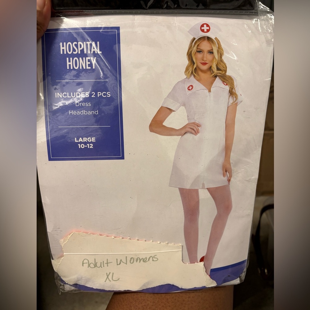 Amscan Adult Womens Xl Hospital Honey Nurse Doctor Halloween Costume